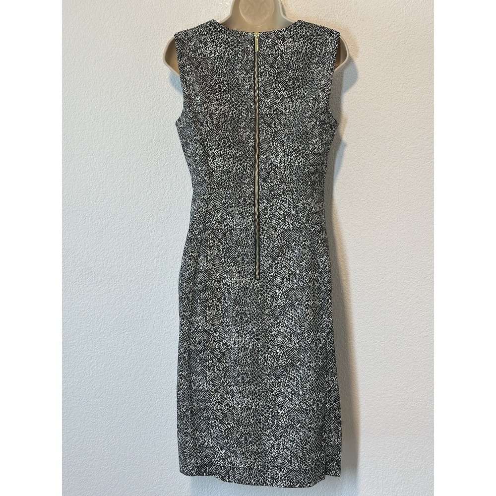 Calvin‎ Klein Size 10 Sheath Dress Black & White SlimmingCore Piece Career Event - Picture 3 of 8
